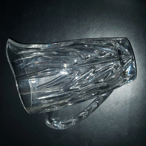 diningware home dining leaded crystal clear glass pitcher beautiful - Picture 2 of 5